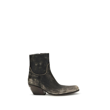 Bottes Balenciaga Bos Taurus en cuir de veau noir