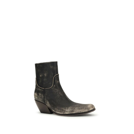 Bottes Balenciaga Bos Taurus en cuir de veau noir