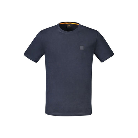 Hugo Boss Blue Cotton Men T-Shirt