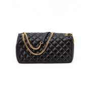 Borsa Versace con tracolla in pelle trapuntata nera
