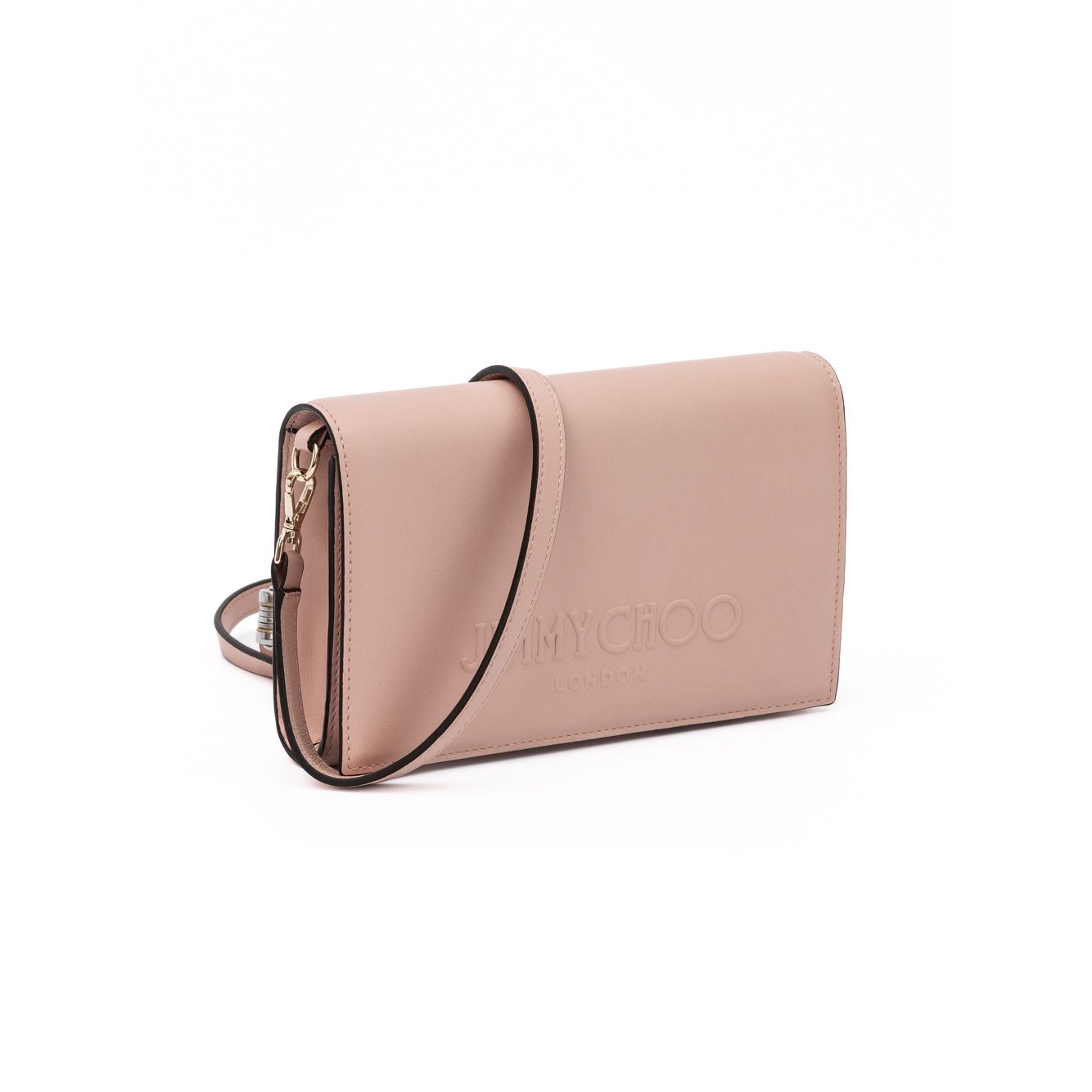 Borsa a tracolla Jimmy Choo Avenue in pelle rosa cipria