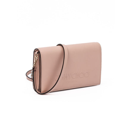 Borsa a tracolla Jimmy Choo Avenue in pelle rosa cipria