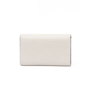 Jimmy Choo White Avenue Leather Shoulder Strap Bag