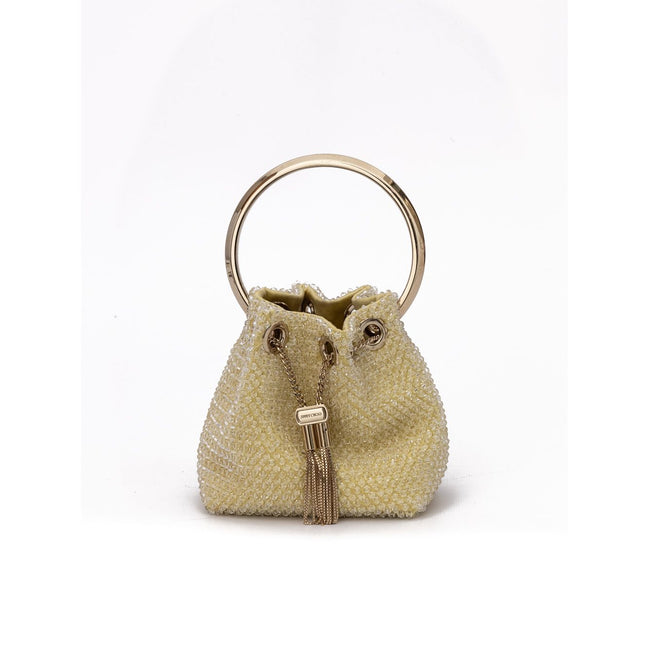 Jimmy Choo Yellow Bon Micro Crystals Bucket