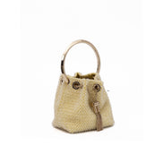 Jimmy Choo Yellow Bon Micro Crystals Bucket