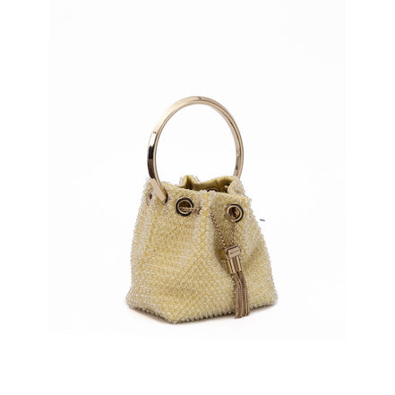 Jimmy Choo Yellow Bon Micro Crystals Bucket