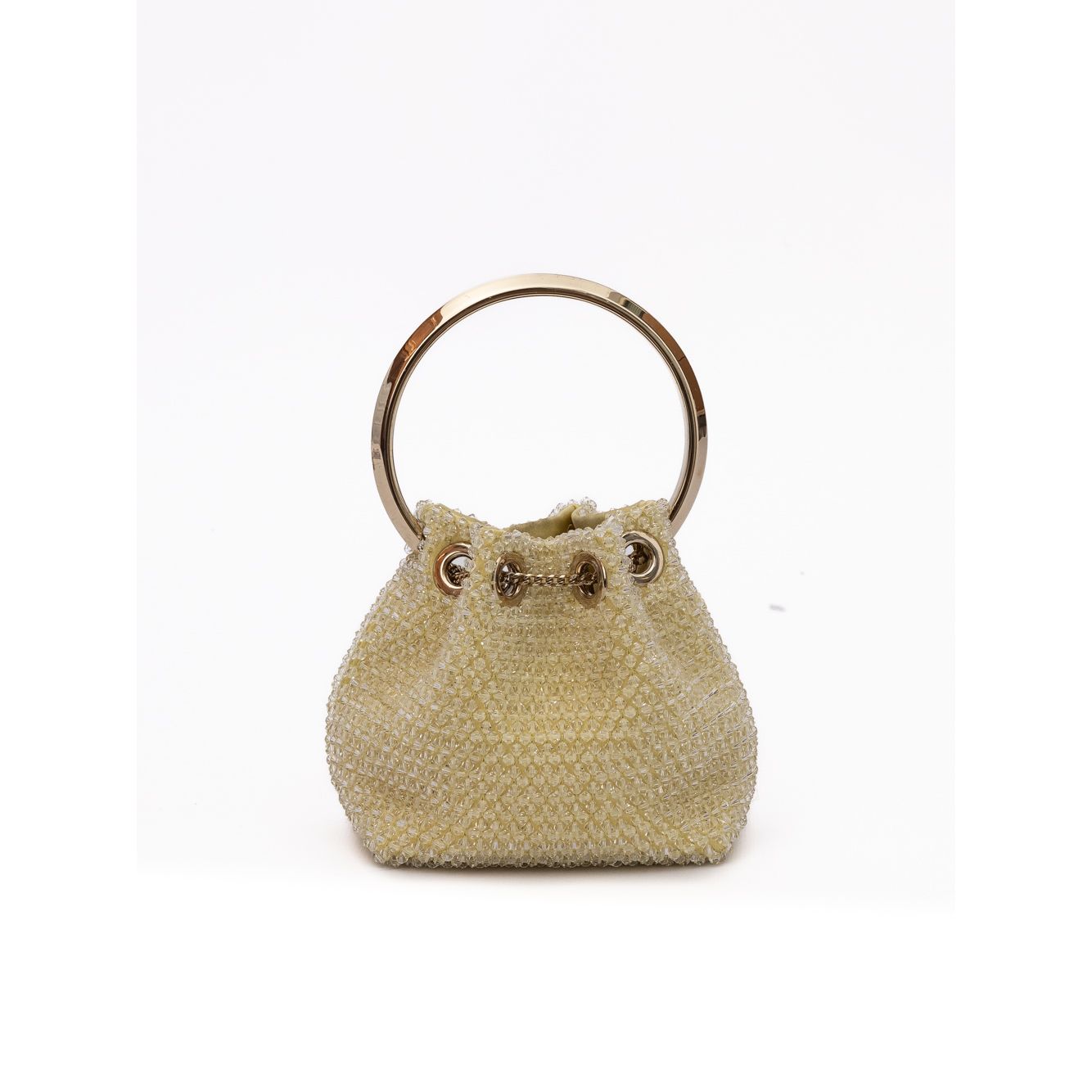 Jimmy Choo Yellow Bon Micro Crystals Bucket