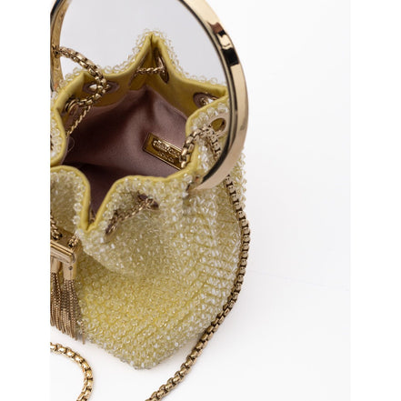 Jimmy Choo Yellow Bon Micro Crystals Bucket