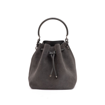 Jimmy Choo Secchiello Bon Bon in camoscio grigio scuro