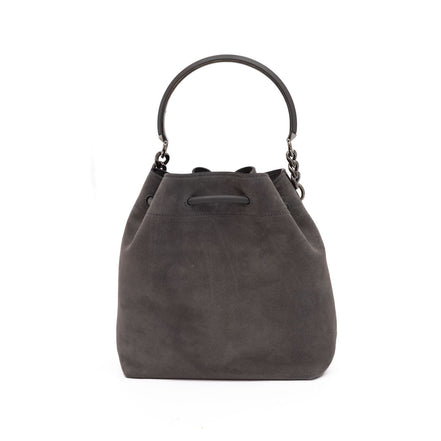 Jimmy Choo Secchiello Bon Bon in camoscio grigio scuro