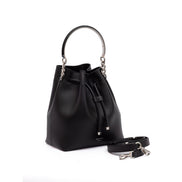 Jimmy Choo Borsa a secchiello Bon Bon in pelle nera