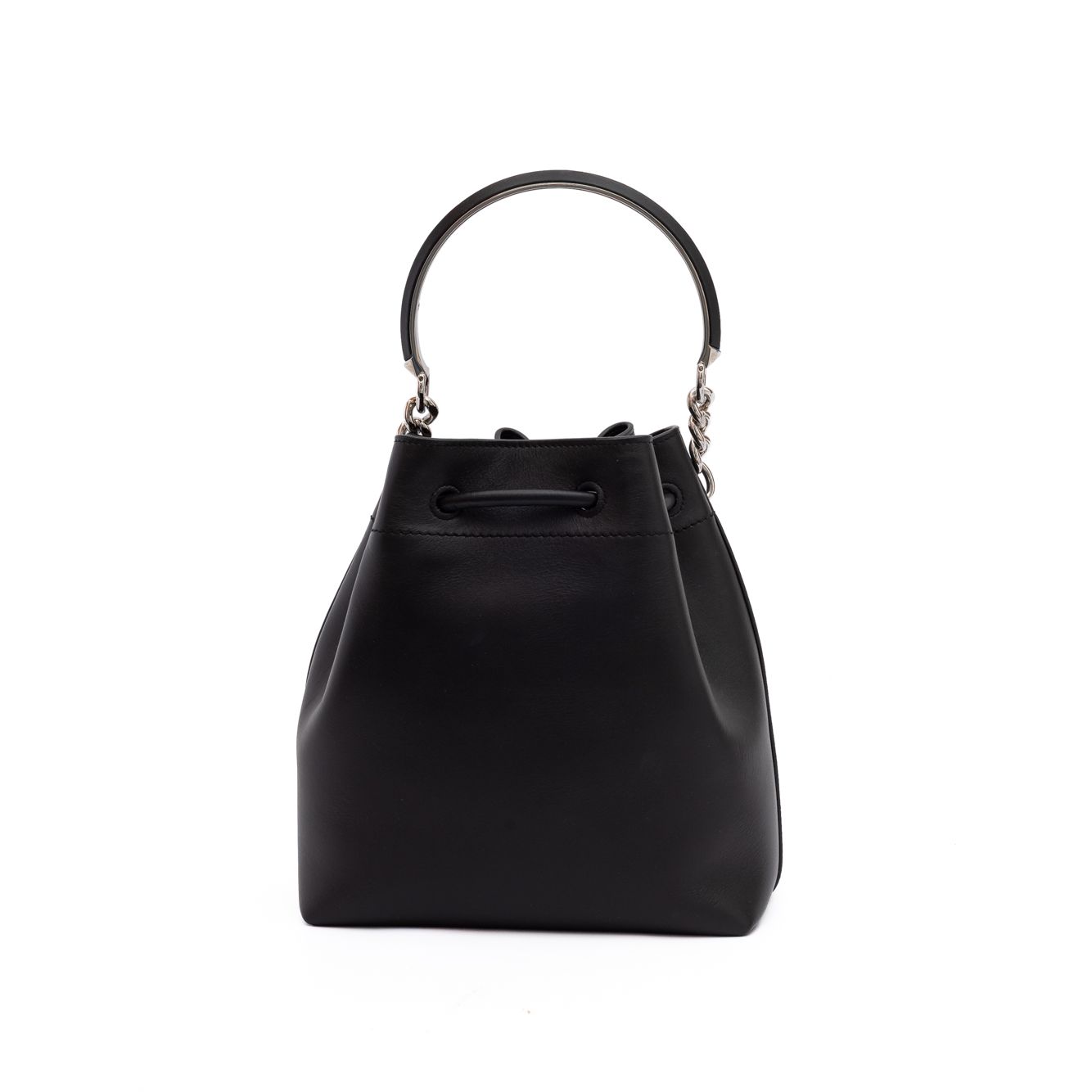 Jimmy Choo Borsa a secchiello Bon Bon in pelle nera