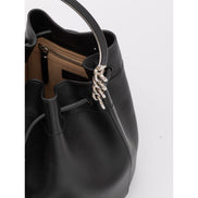 Jimmy Choo Borsa a secchiello Bon Bon in pelle nera