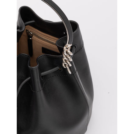 Jimmy Choo Borsa a secchiello Bon Bon in pelle nera