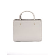 Borsa a mano in pelle Jimmy Choo White Avenue S Tote
