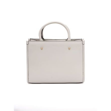 Borsa a mano in pelle Jimmy Choo White Avenue S Tote