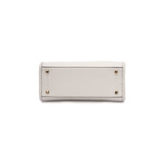 Borsa a mano in pelle Jimmy Choo White Avenue S Tote