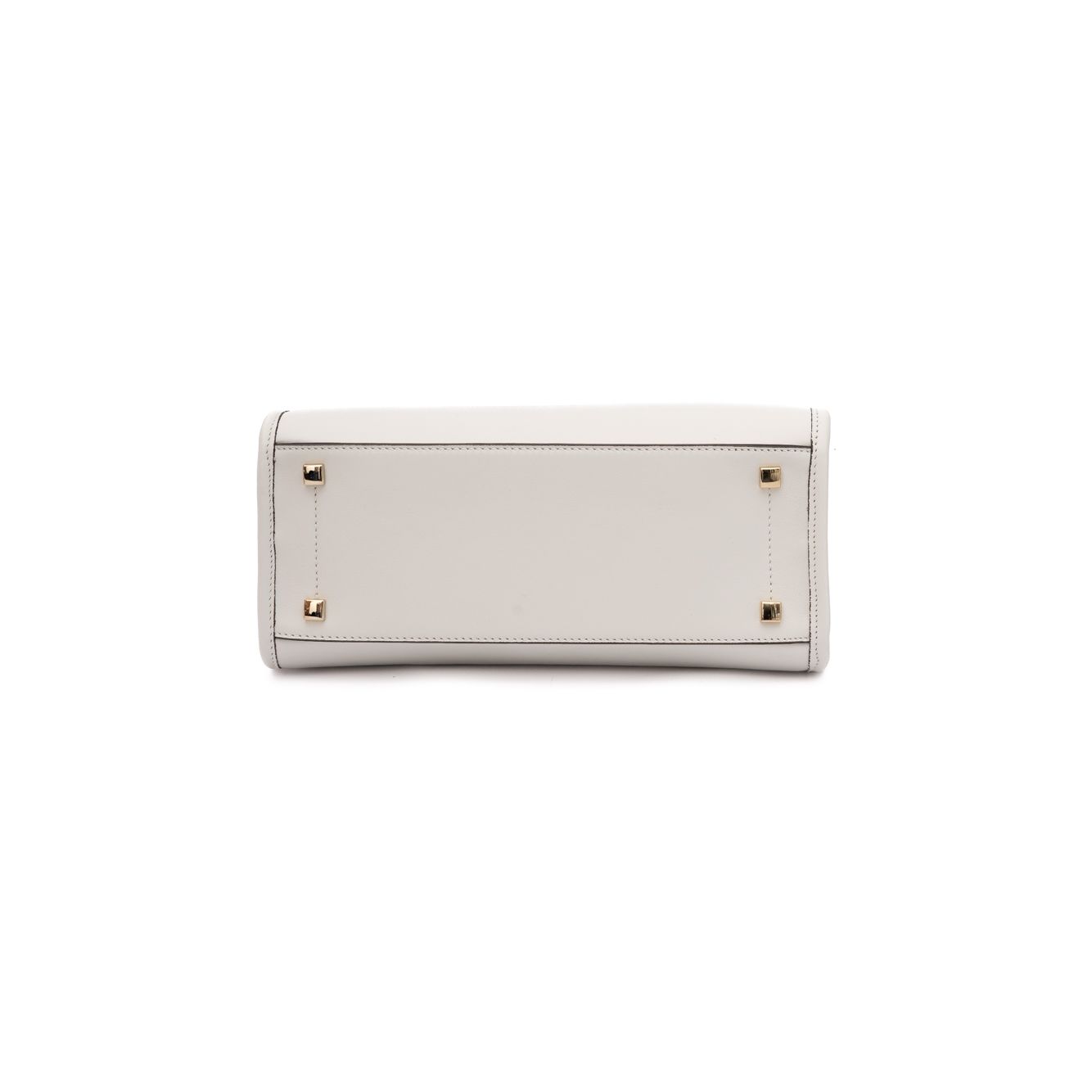 Borsa a mano in pelle Jimmy Choo White Avenue S Tote
