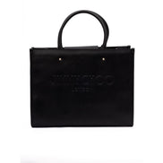 Jimmy Choo Black Avenue S Tote Leather Handbag