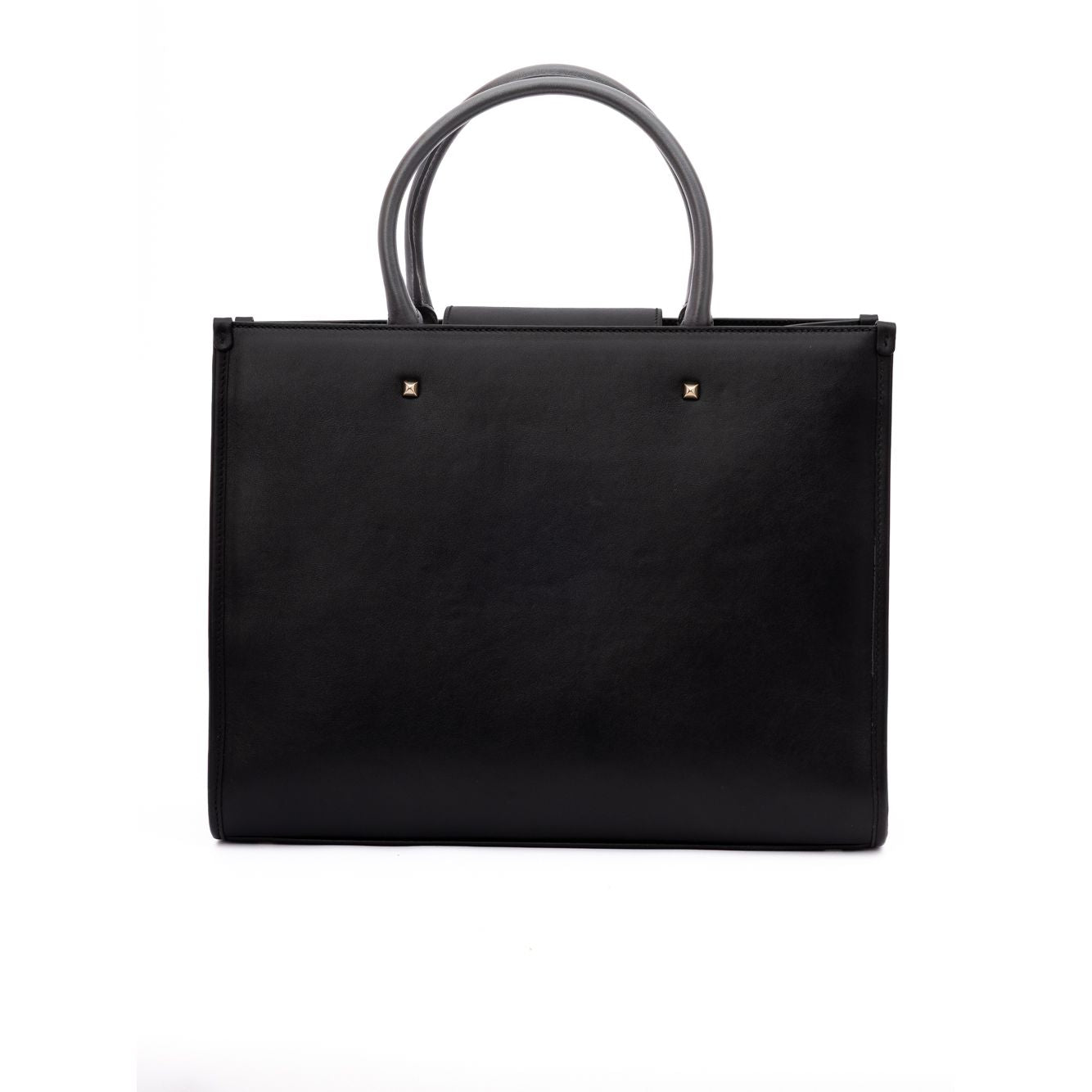 Jimmy Choo Black Avenue S Tote Leather Handbag