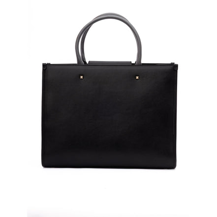 Jimmy Choo Black Avenue S Tote Leather Handbag