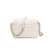 Sac bandoulière Jimmy Choo Avenue Camera en cuir blanc