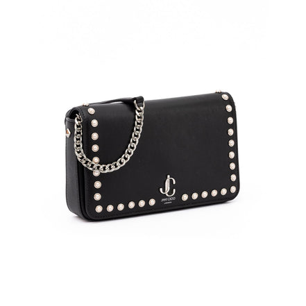 Jimmy Choo Black Leather Crossbody Bag