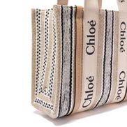 Borsa tote Chloé in lino beige