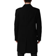 Blazer monopetto Dolce & Gabbana nero con applicazioni araldiche