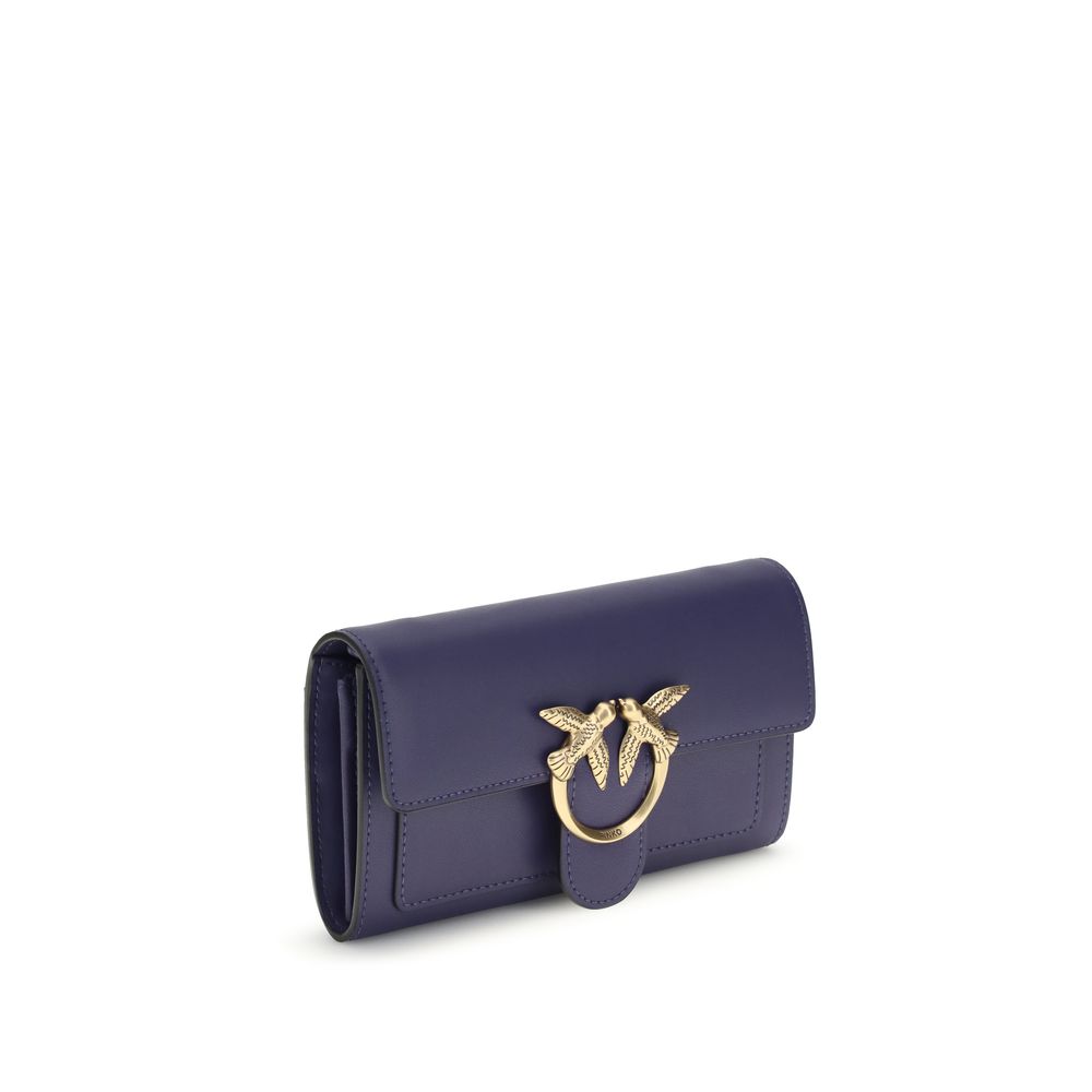 PINKO Blue Love One Chain Wallet