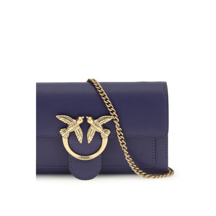 PINKO Blue Love One Chain Wallet