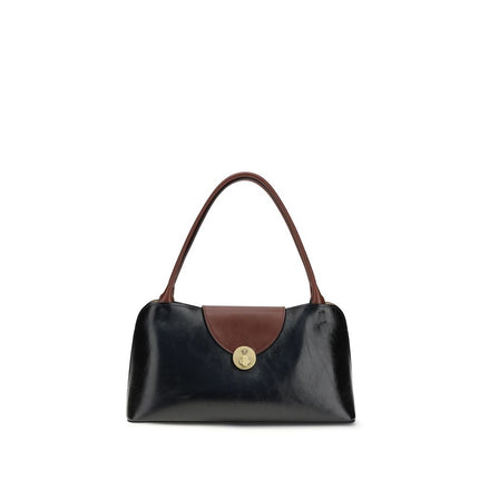 Sac bandoulière Versace en cuir de veau noir Bos Taurus