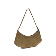 PINKO Beige Pocket Body Suede Shoulder Bag