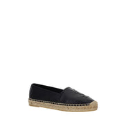 Saint Laurent Black Leather Espadrilles