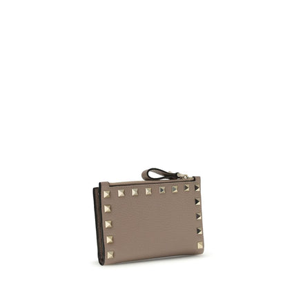 Valentino Garavani Multicolor Calf Leather Wallet - Rockstud Card Holder
