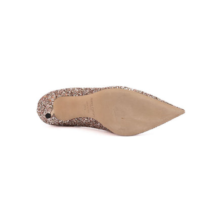 Jimmy Choo Rose Coarse Glitter Love 85 Pumps