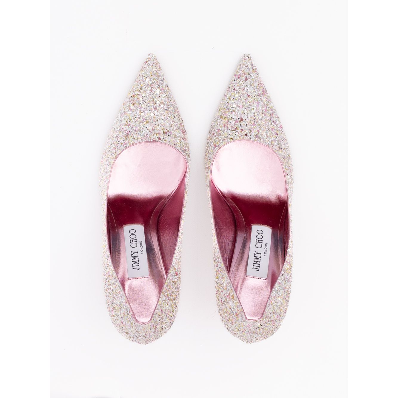 Jimmy Choo Candy Pink Glitter Love 85 Pumps