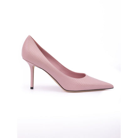 Décolleté Jimmy Choo Love 85 in pelle stampata lucertola rosa