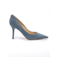 Jimmy Choo Dusk Blue Suede Agnes Pumps