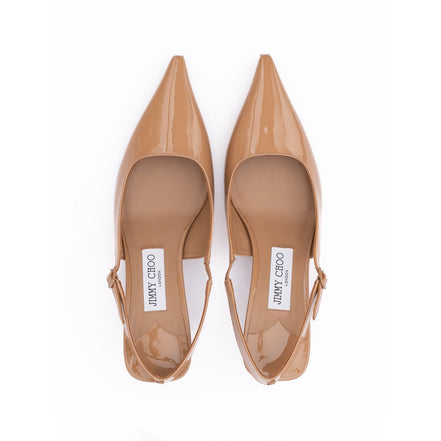 Jimmy Choo Biscuit Amel 50 Slingback Pumps