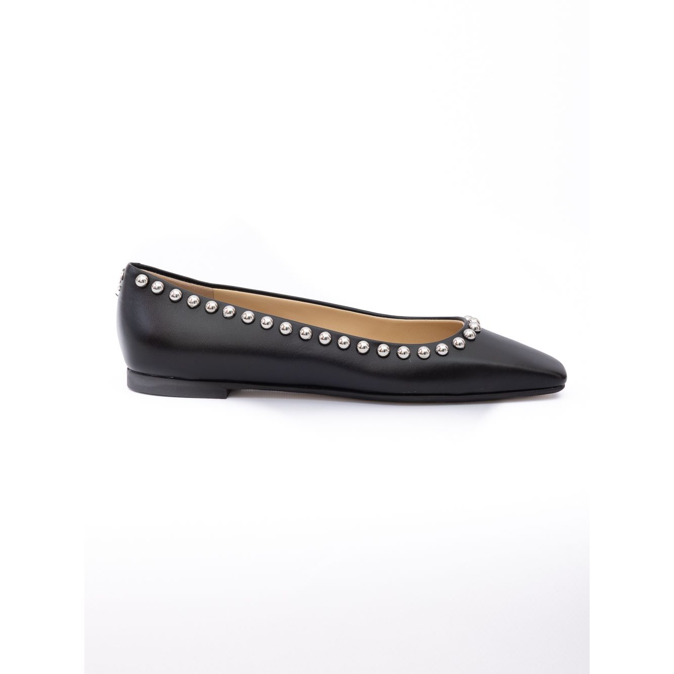 Ballerines Mirele en cuir noir cloutées Jimmy Choo