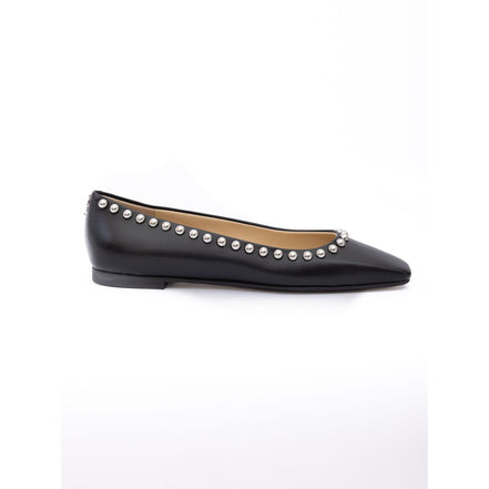 Ballerines Mirele en cuir noir cloutées Jimmy Choo