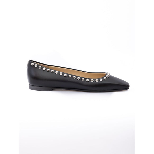 Ballerines Mirele en cuir noir cloutées Jimmy Choo