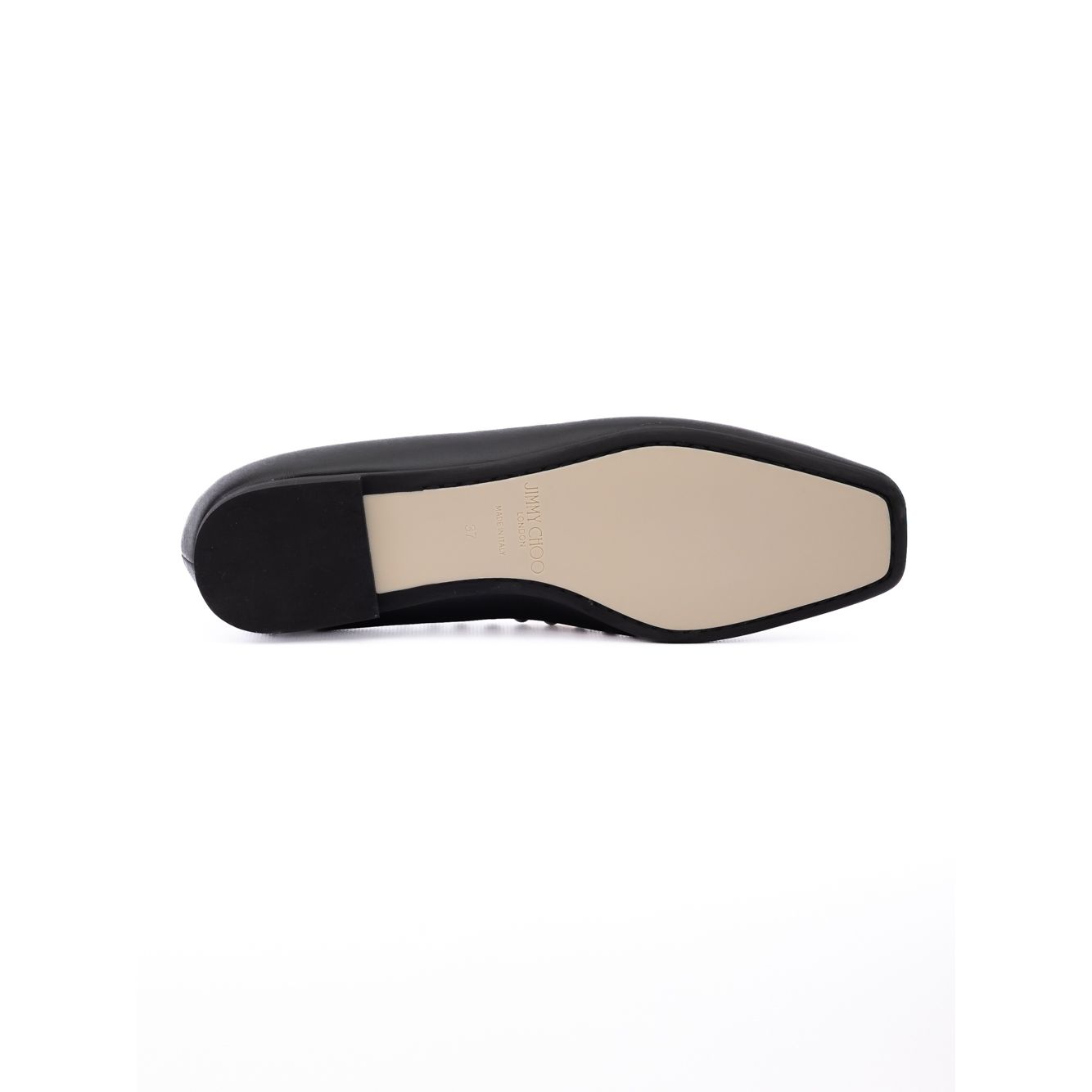 Ballerines Mirele en cuir noir cloutées Jimmy Choo
