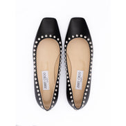 Ballerines Mirele en cuir noir cloutées Jimmy Choo
