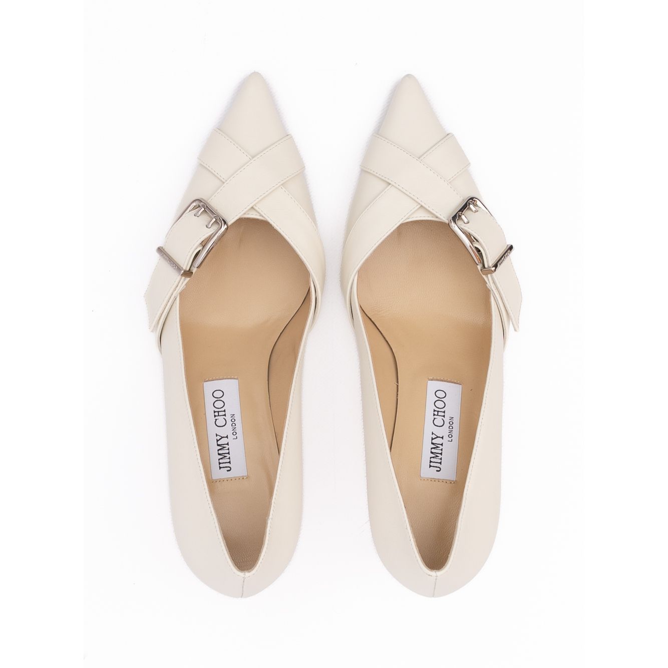 Escarpins Alix 60 en cuir de veau lait Jimmy Choo