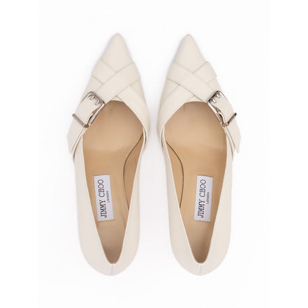 Escarpins Alix 60 en cuir de veau lait Jimmy Choo