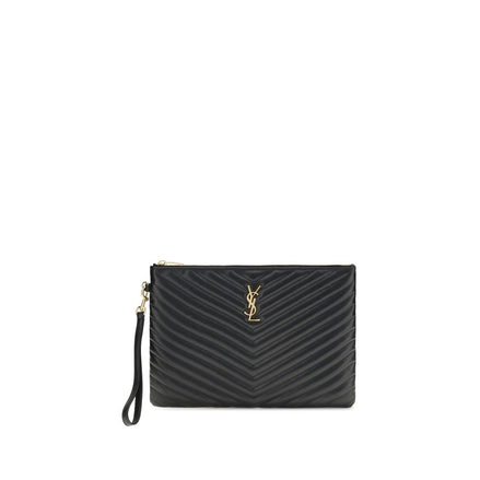 Saint Laurent Black Calf Leather Wallet