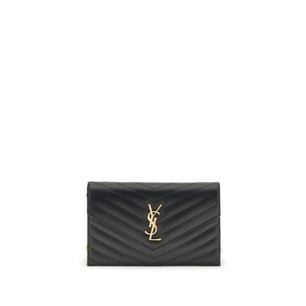 Saint Laurent Black Calf Leather Wallet