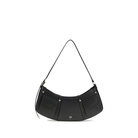 PINKO Black Pocket Body Large Shoulder Bag